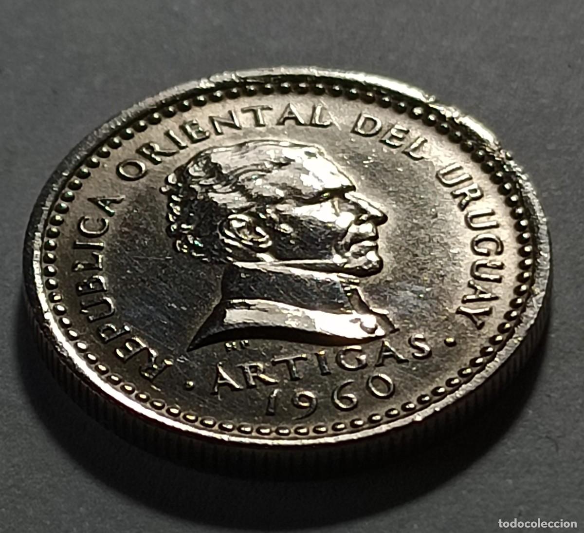 Monedas Franco: Moneda 25 centessimos 1960 uruguay - Foto 1