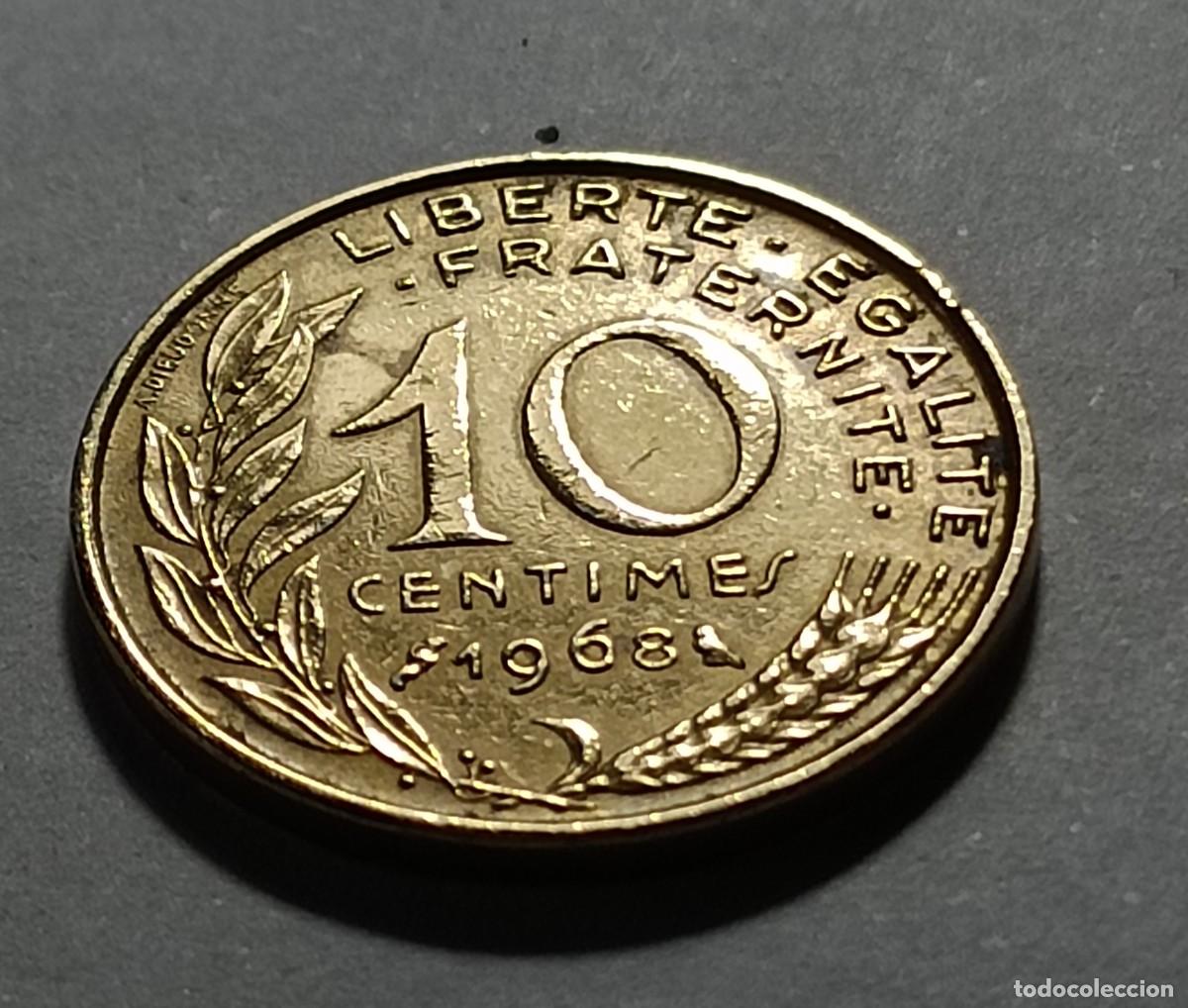 Monedas Franco: Moneda 10 centimos 1968 francia - Foto 1