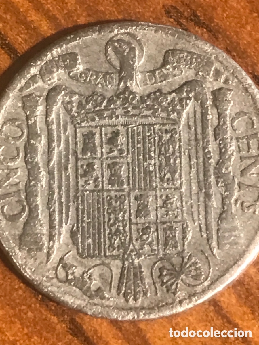 Monedas Franco: Moneda 5 centimos 1941 Espa&ntilde;a ( n&ordm; 100 ) - Foto 2
