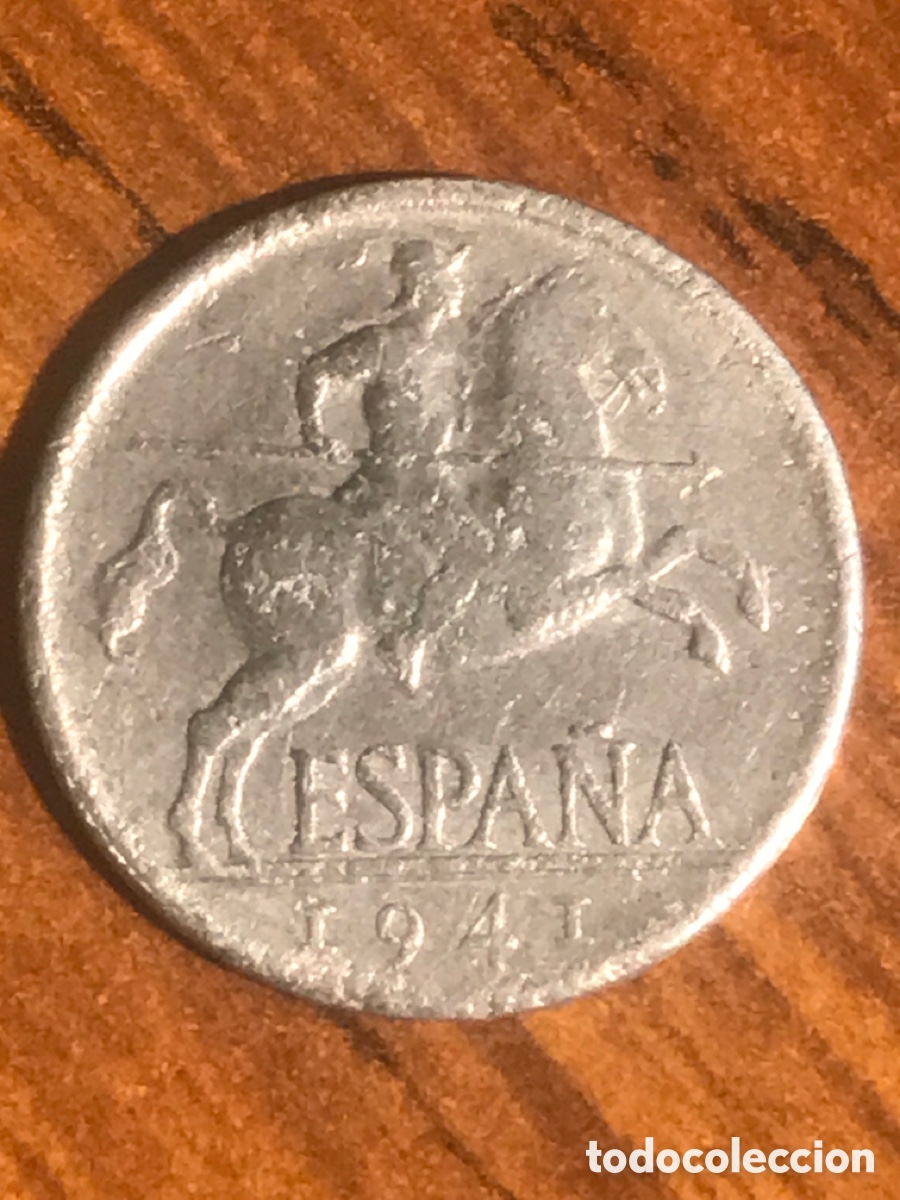 Monedas Franco: Moneda 5 centimos 1941 Espa&ntilde;a ( n&ordm; 100 ) - Foto 1