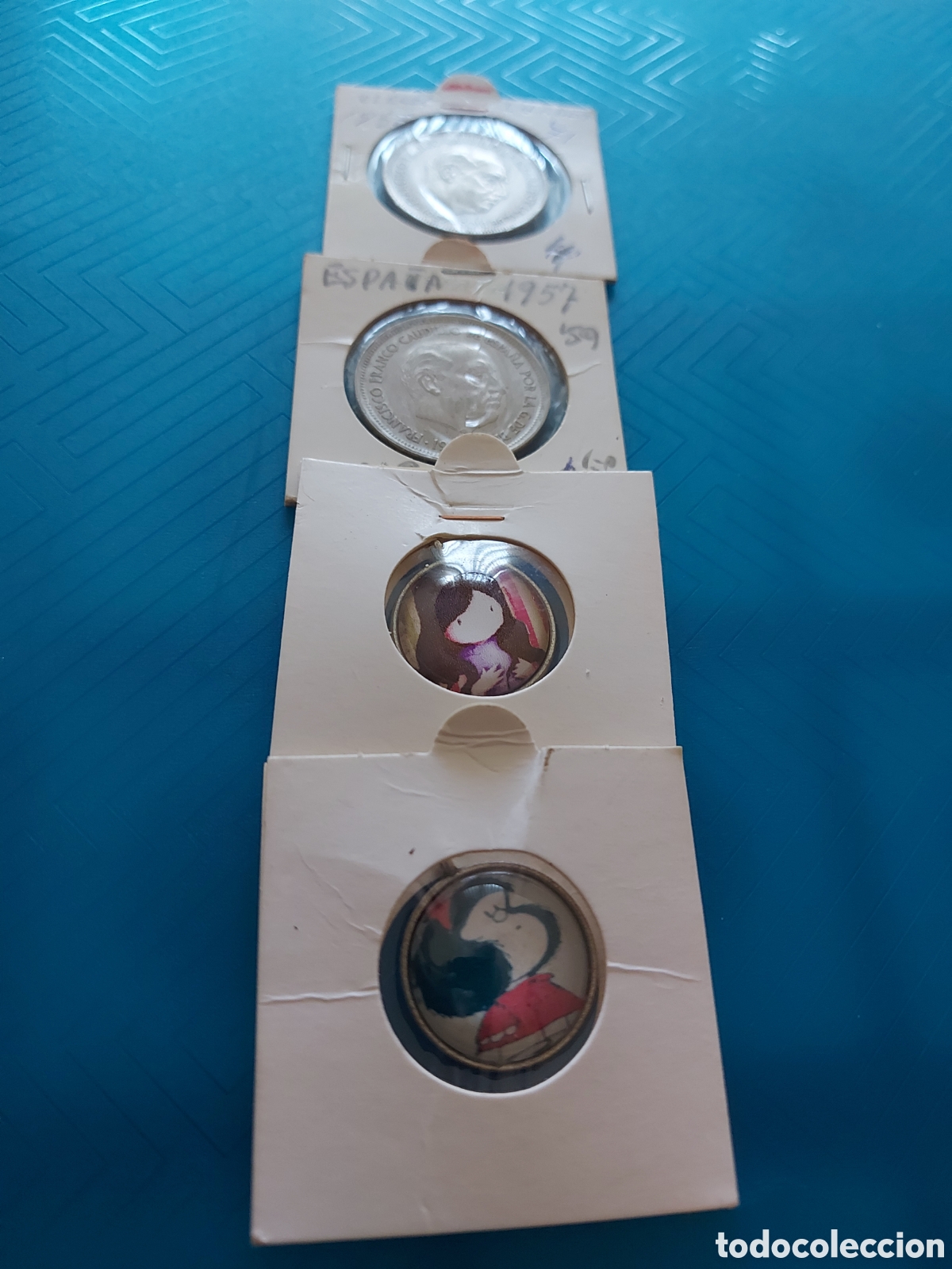 Monedas Franco: 2Espa&ntilde;a antigua2medall - Foto 1