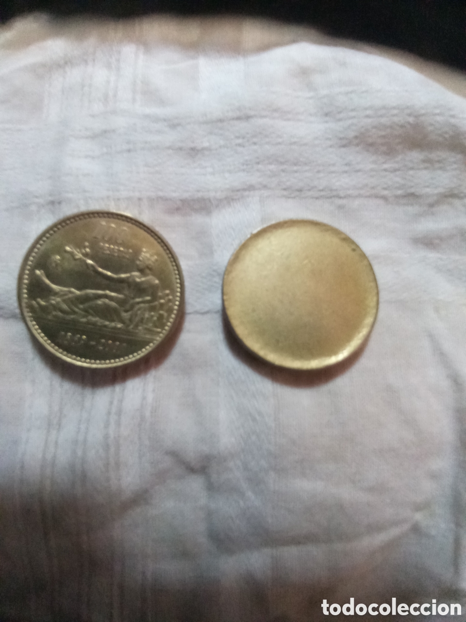Monedas Franco: Moneda de 100 pts sin acu&ntilde;ar - Foto 2