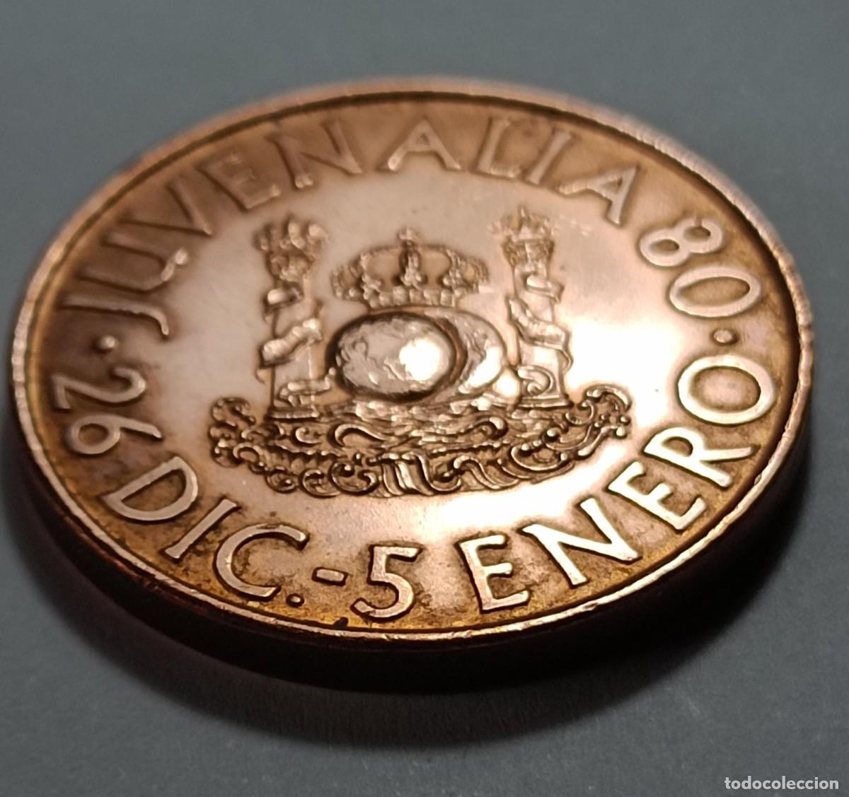 Monedas Franco: Moneda juvenalia 80 - Foto 2