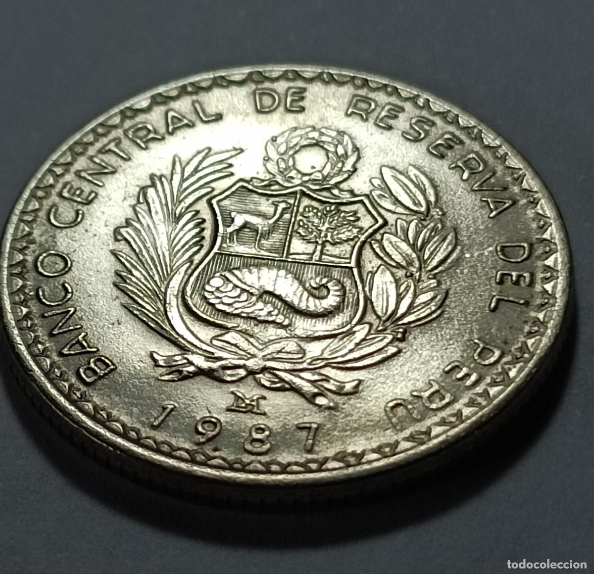 Monedas Franco: Moneda 5 intis 1987 - Foto 2