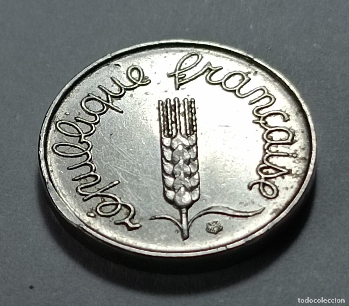 Monedas Franco: Moneda 1 centimo 1963 francia - Foto 2