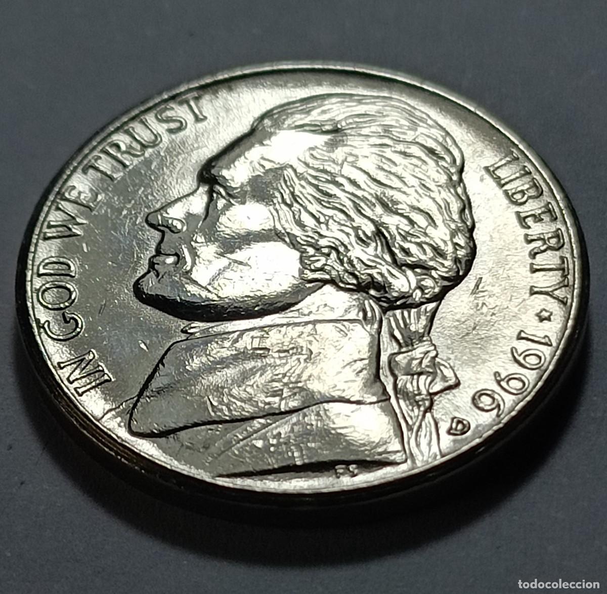 Monedas Franco: Moneda five cents 1996 o eeuu - Foto 2