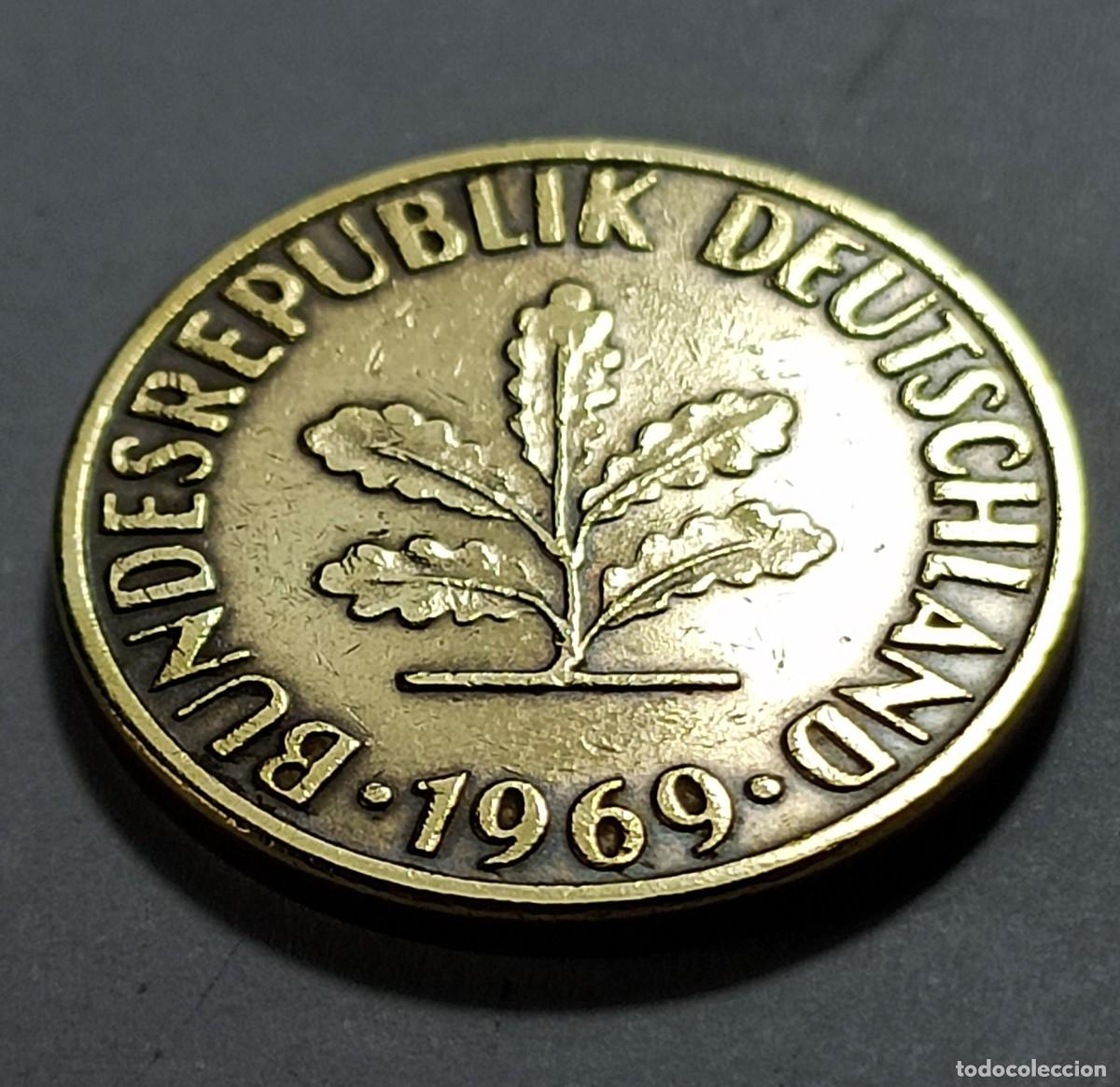 Monedas Franco: Moneda 10 pfennig 1969 - Foto 2