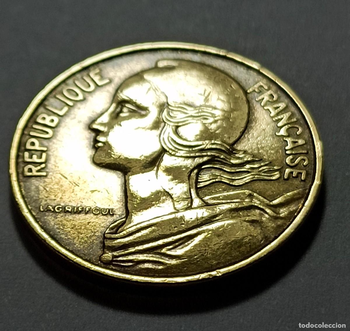 Monedas Franco: Moneda 10 centimos 1976 francia - Foto 1