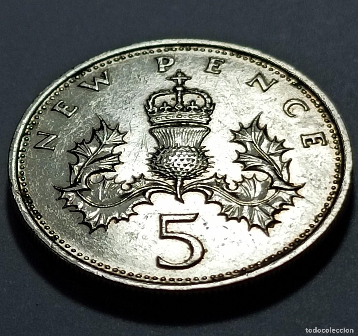 Monedas Franco: Moneda 5 new pence 1971 - Foto 1