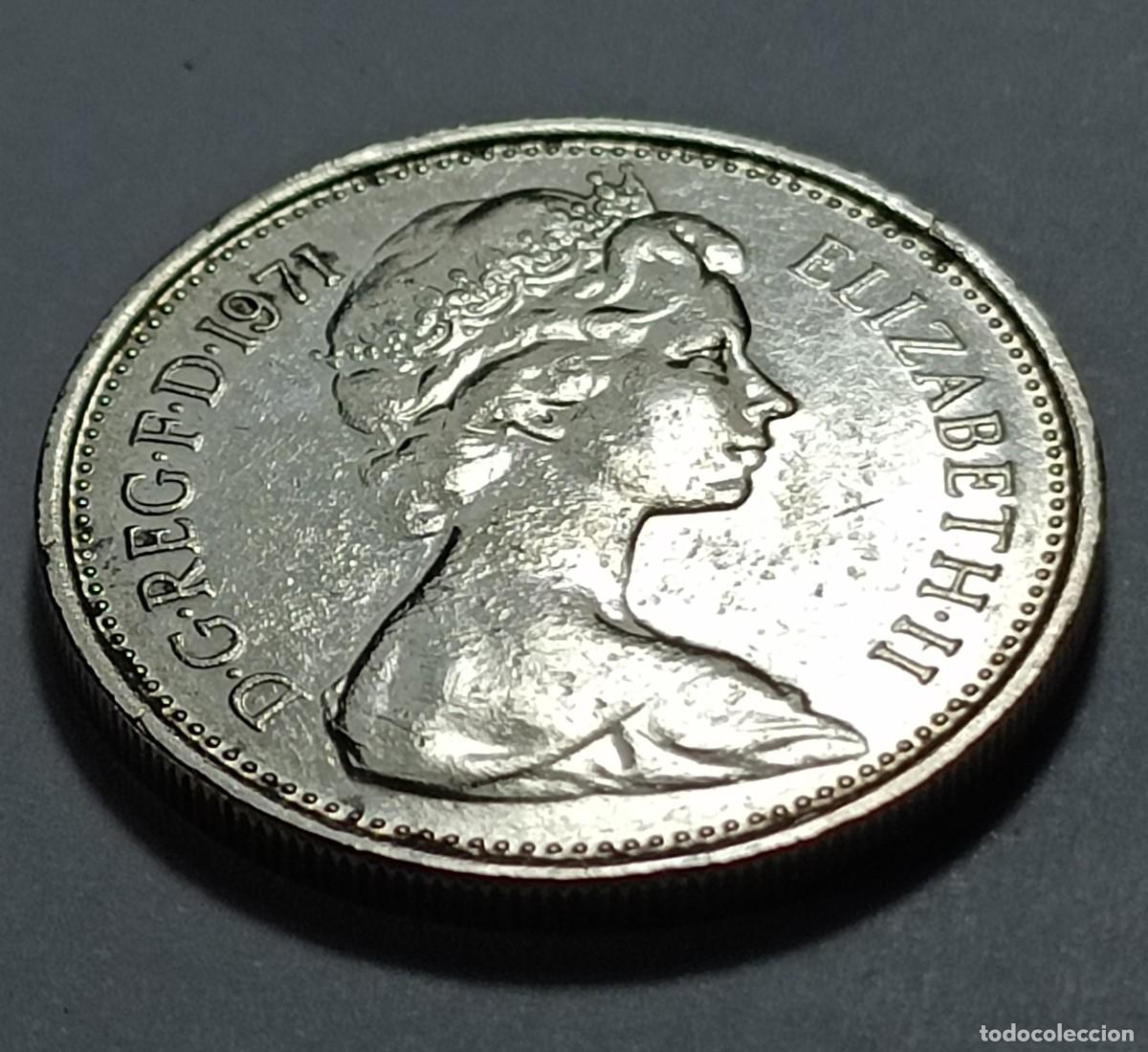 Monedas Franco: Moneda 5 new pence 1971 - Foto 2