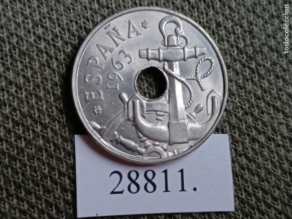 Monedas Franco: Espa&ntilde;a 50 c&eacute;ntimos 1963 64, Franco - Foto 2