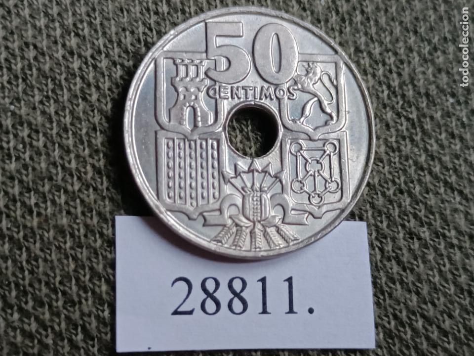 Monedas Franco: Espa&ntilde;a 50 c&eacute;ntimos 1963 64, Franco - Foto 1