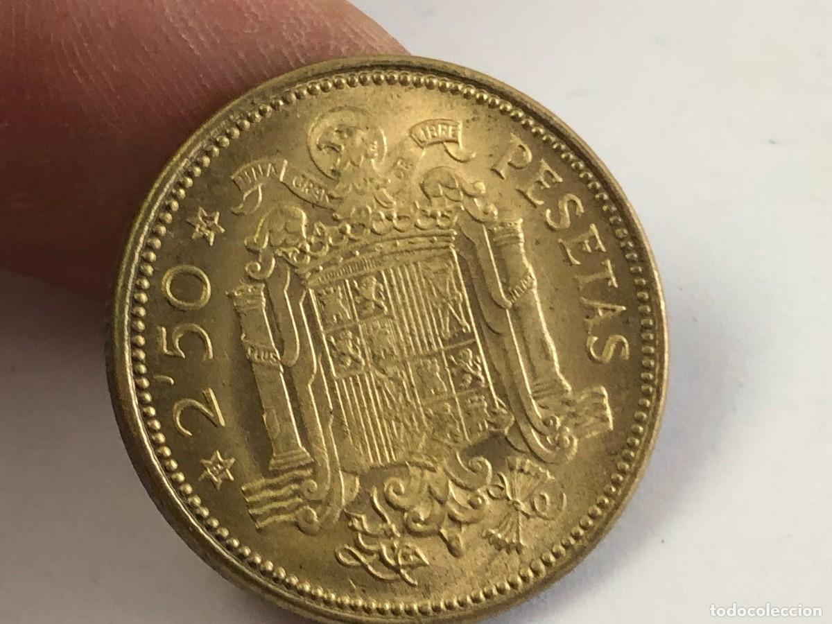 Monedas Franco: 2,5 pesetas 1953 *54 &rdquo;&rdquo; - Foto 2