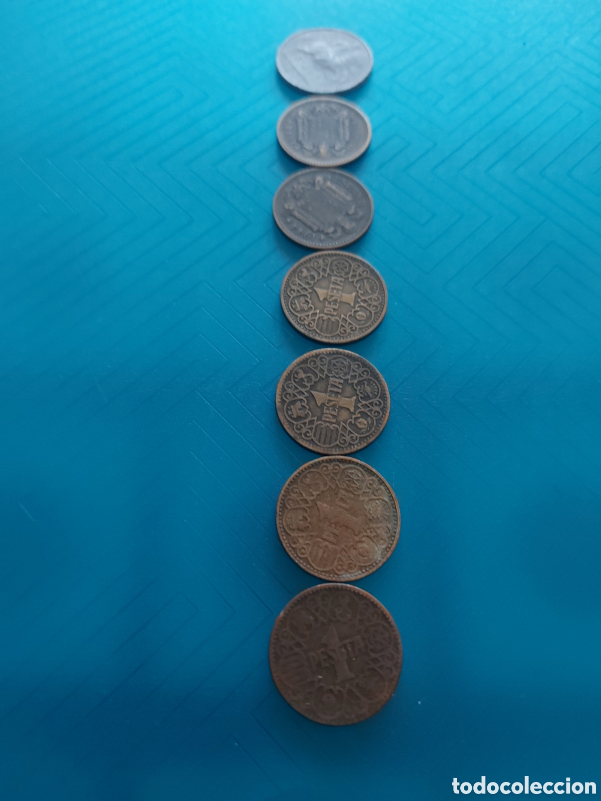 Monedas Franco: 7antiguas deEspa&ntilde;a - Foto 1
