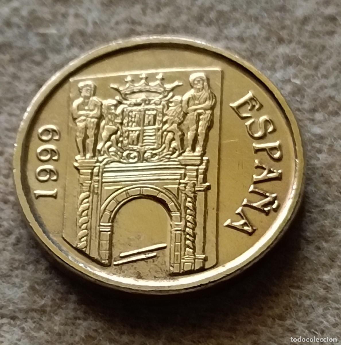 Monedas Franco: Moneda 5 pesetas 1999 murcia - Foto 2