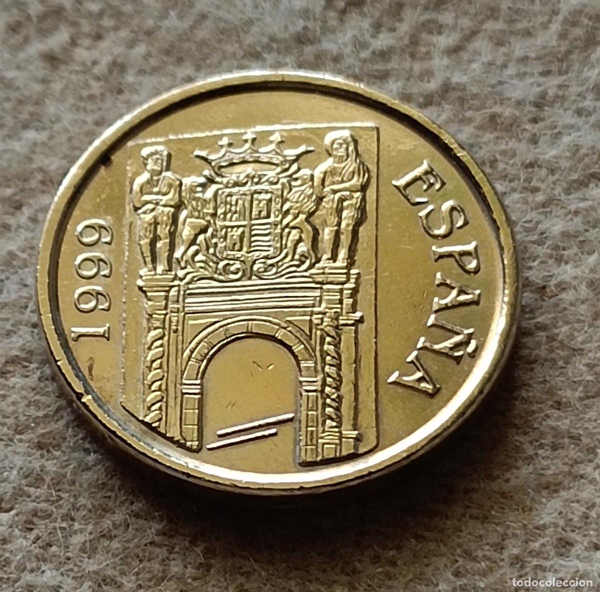 Monedas Franco: Moneda 5 pesetas 1999 murcia - Foto 2