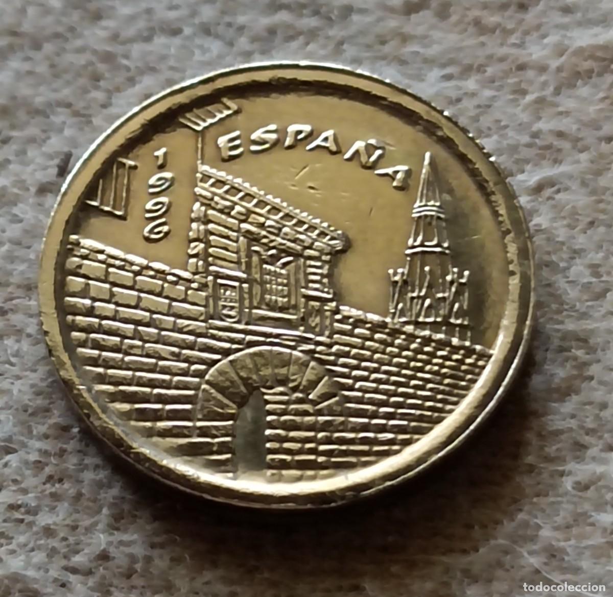 Monedas Franco: Moneda 5 pesetas 1996 la rioja - Foto 2