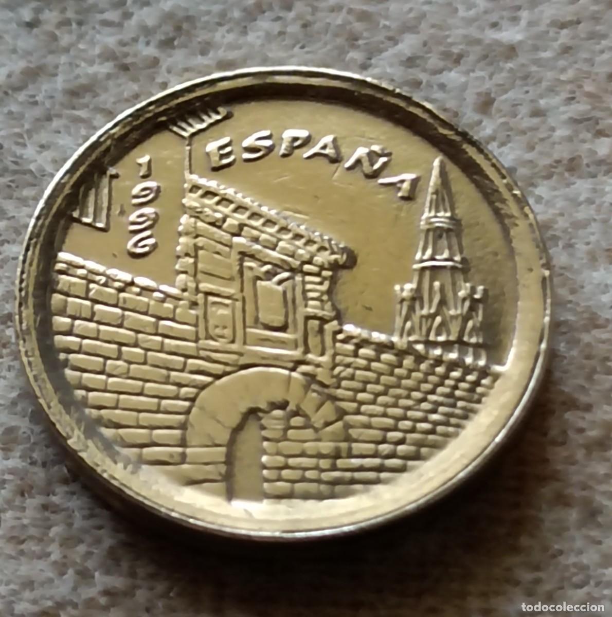 Monedas Franco: Moneda 5 pesetas 1996 la rioja - Foto 2