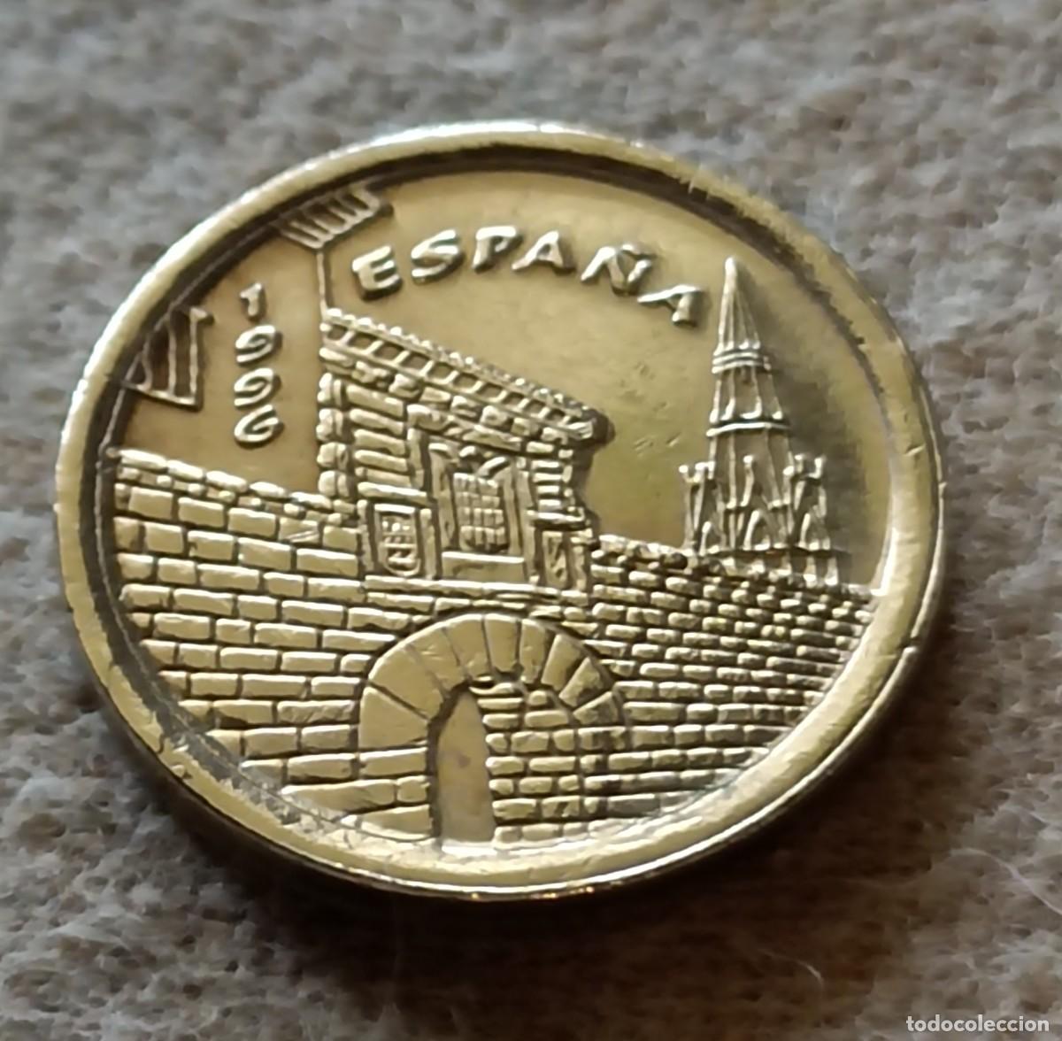 Monedas Franco: Moneda 5 pesetas 1996 la rioja - Foto 2