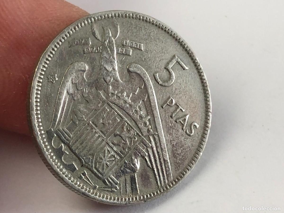 Monedas Franco: 5 PTA 1957 *65 FRANCO &rdquo;&rdquo; - Foto 2