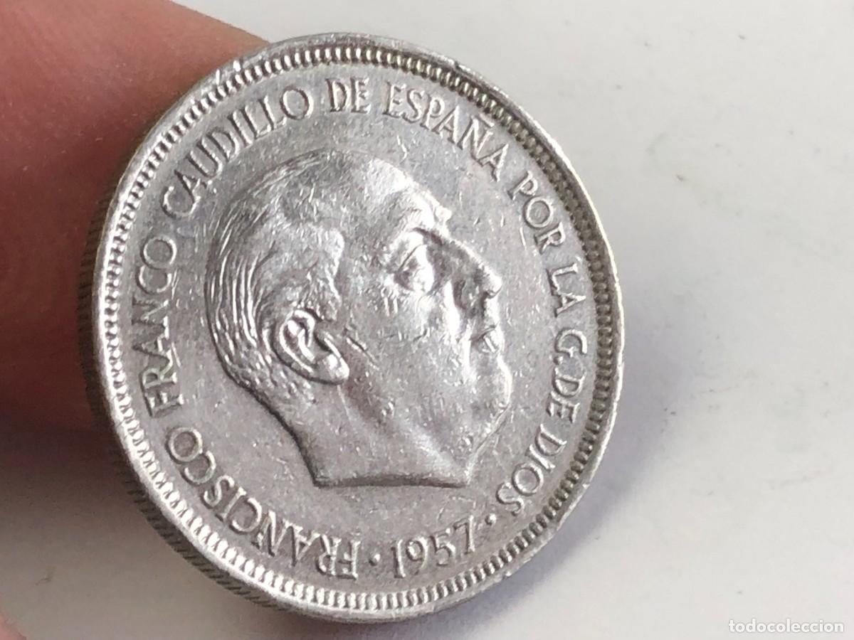 Monedas Franco: 5 PTA 1957 *74 FRANCO &rdquo;&rdquo; - Foto 1