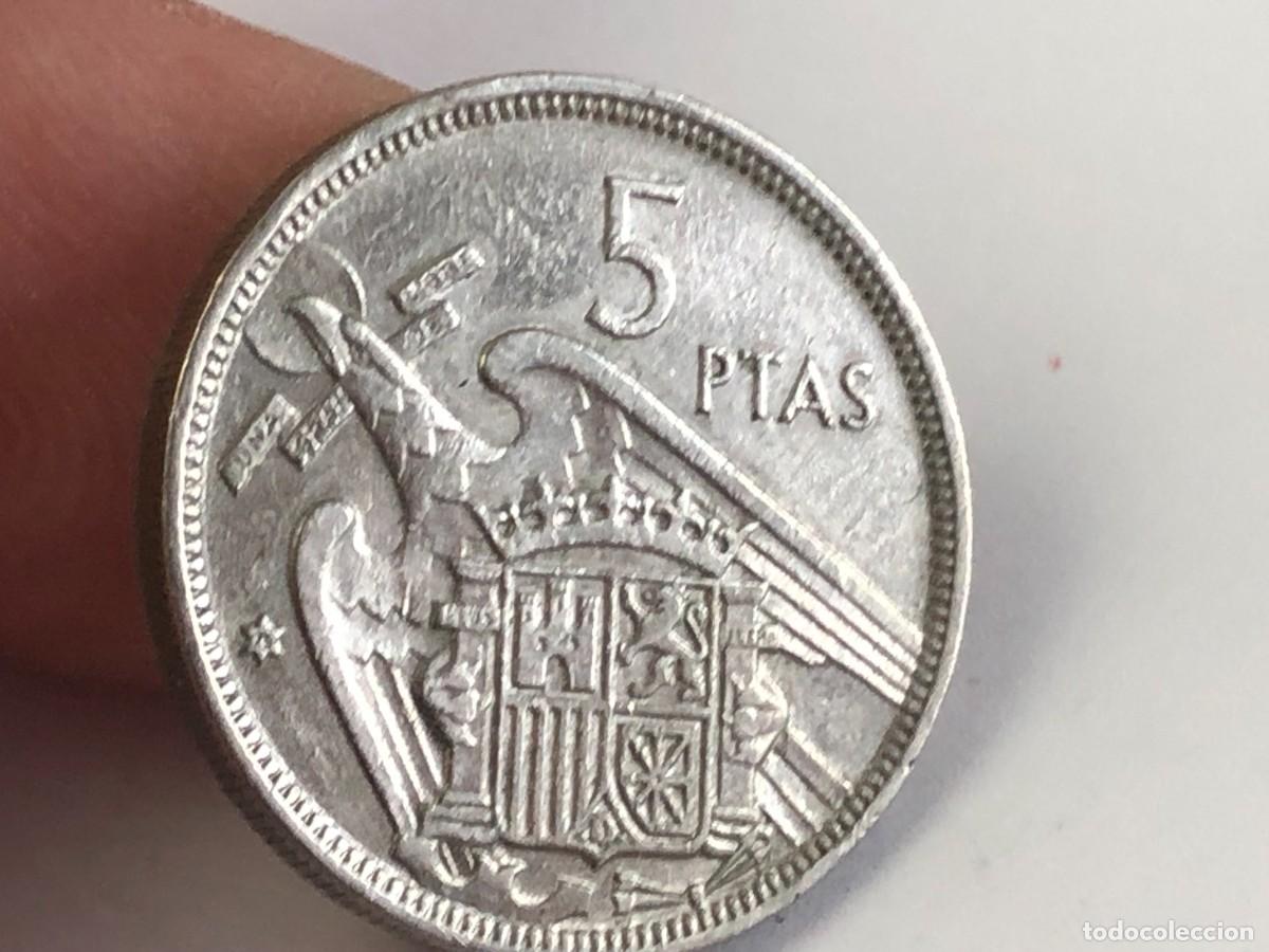 Monedas Franco: 5 PTA 1957 *75 FRANCO &rdquo;&rdquo; - Foto 2