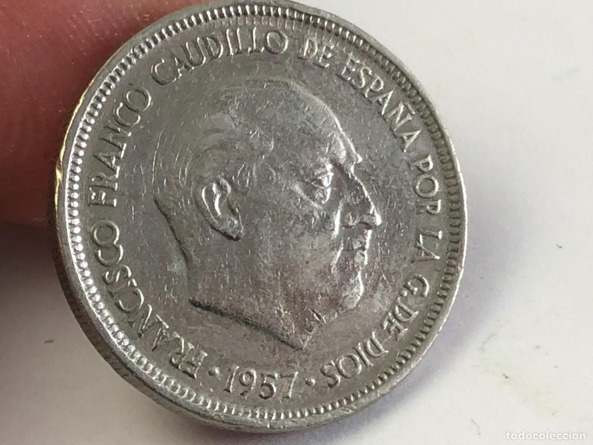 Monedas Franco: 5 PTA 1957 *70 FRANCO &rdquo;&rdquo; - Foto 1