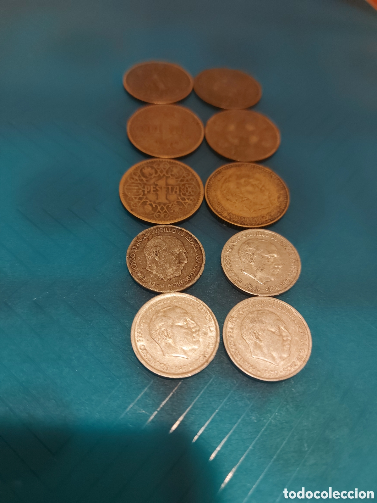Monedas Franco: 10monedas antiguas - Foto 1