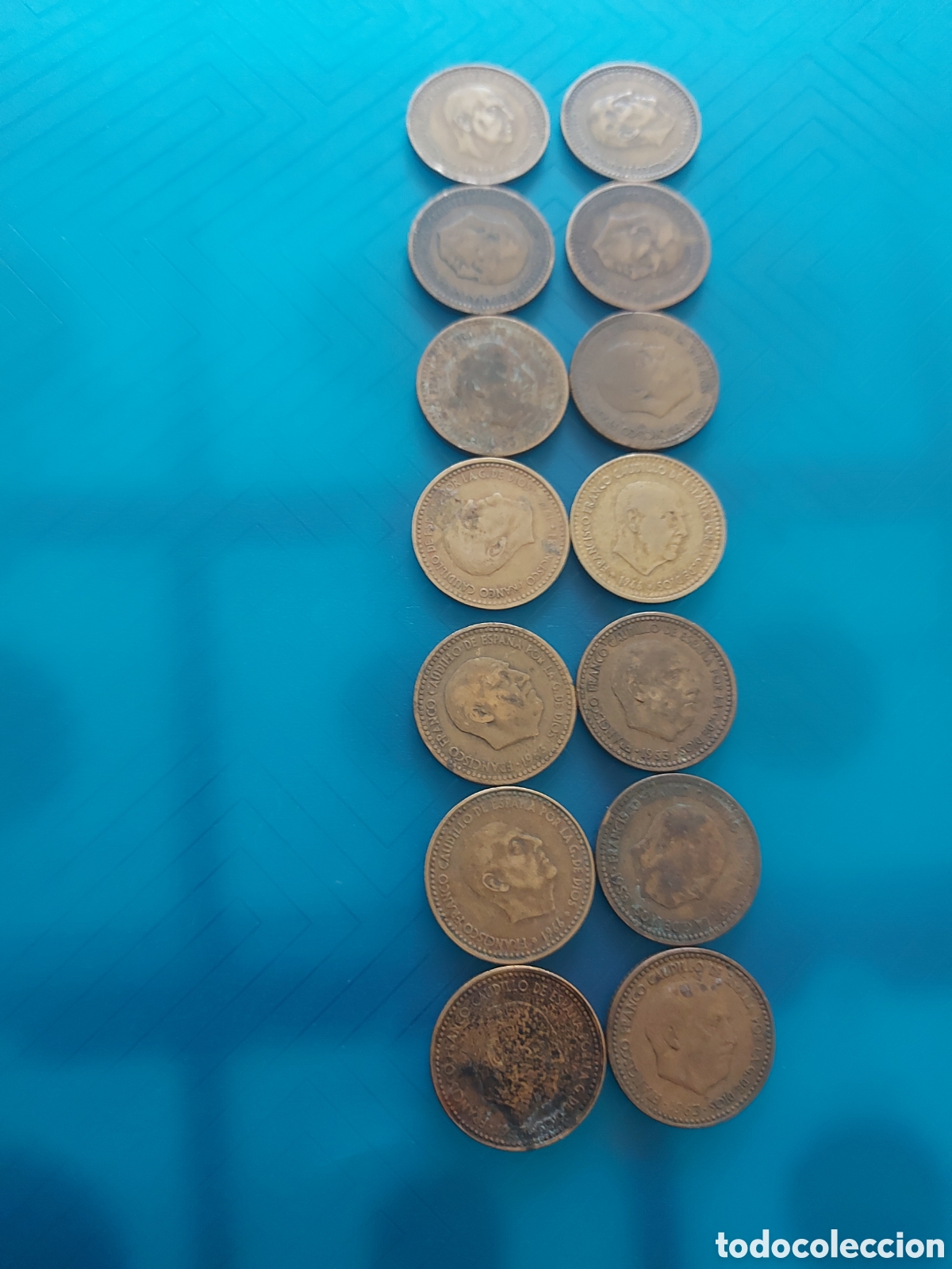Monedas Franco: 14monedas antiguas - Foto 2