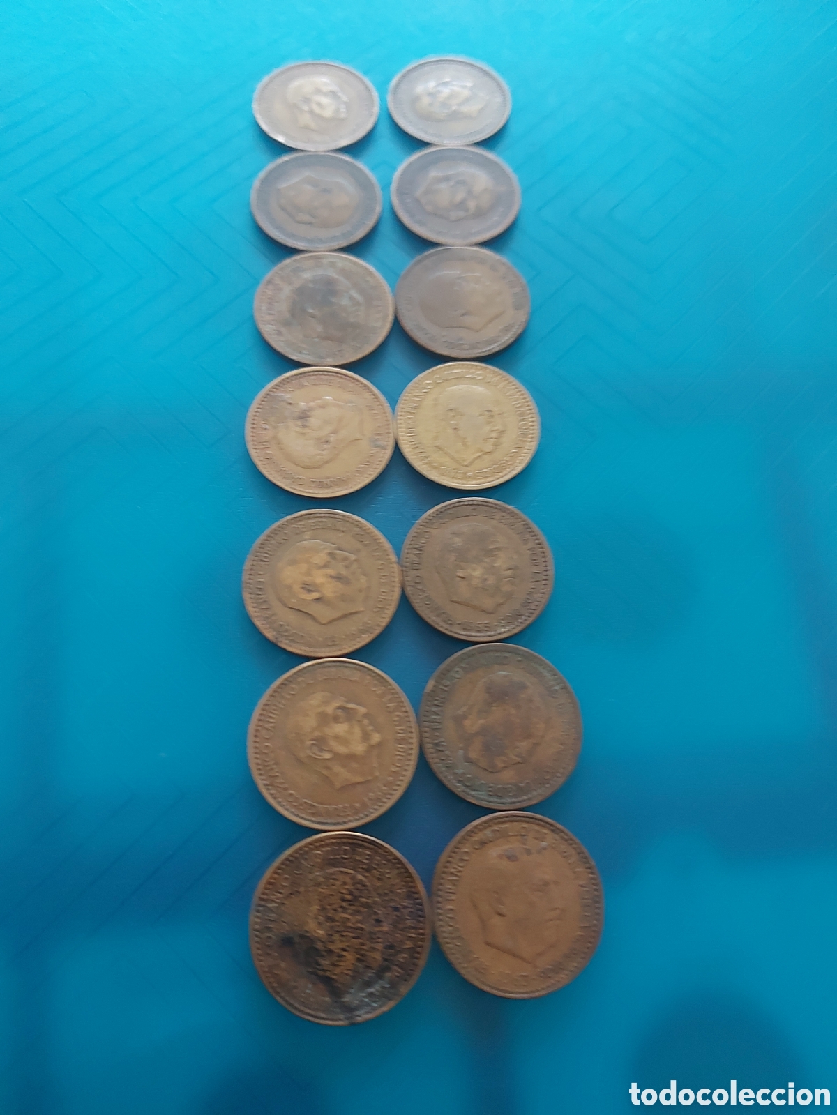 Monedas Franco: 14monedas antiguas - Foto 1