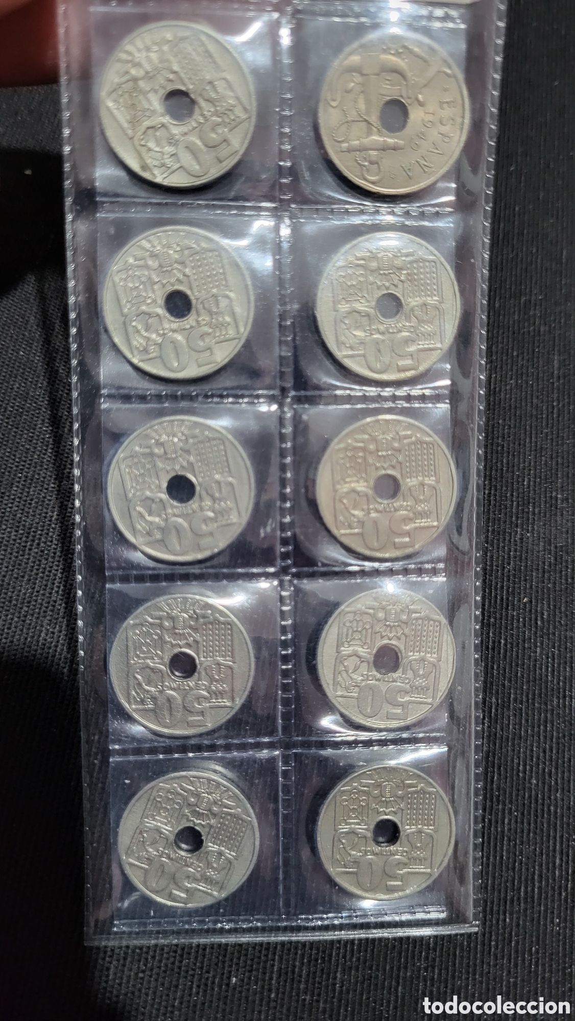 Monedas Franco: Monedas 50 centimos Estado Espa&ntilde;ol - Foto 1