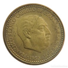 Monedas Franco: 1 PESETA 1953 ESTRELLA 56. SIN CIRCULAR.
