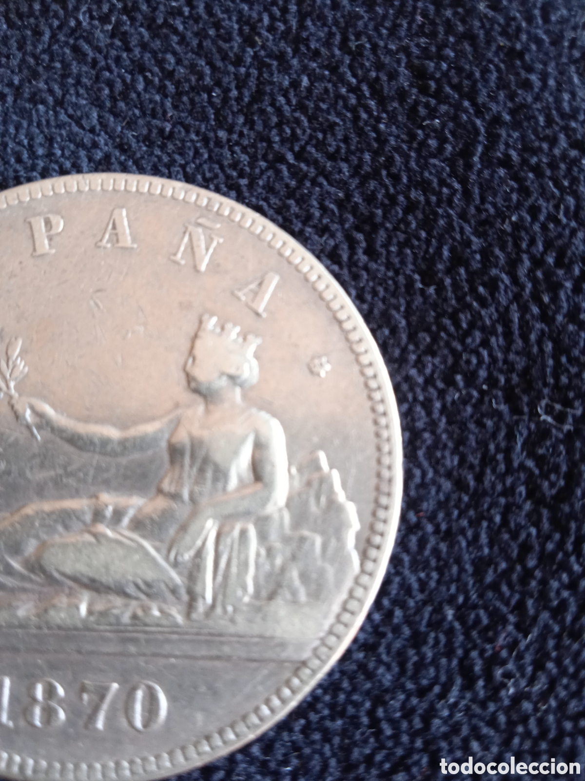Monedas Franco: Moneda plata 5 pesetas 1870 - Foto 3