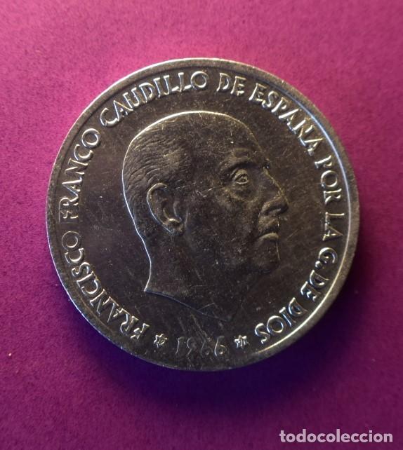 Monedas Franco: Moneda 50 centimos 1966 estrella 71 - Foto 2