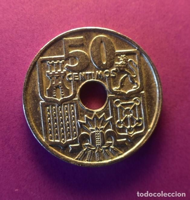 Monedas Franco: Moneda 50 centimos 1963 estrella 65 - Foto 2