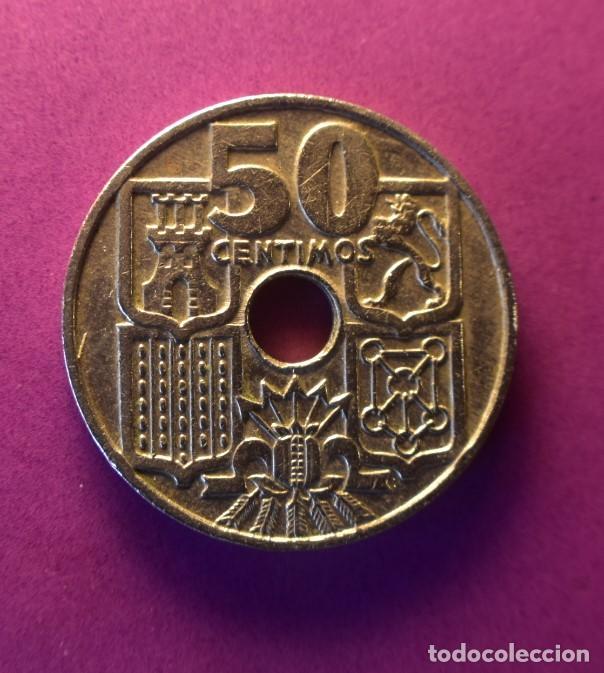 Monedas Franco: Moneda 50 centimos 1949 estrella 62 - Foto 1
