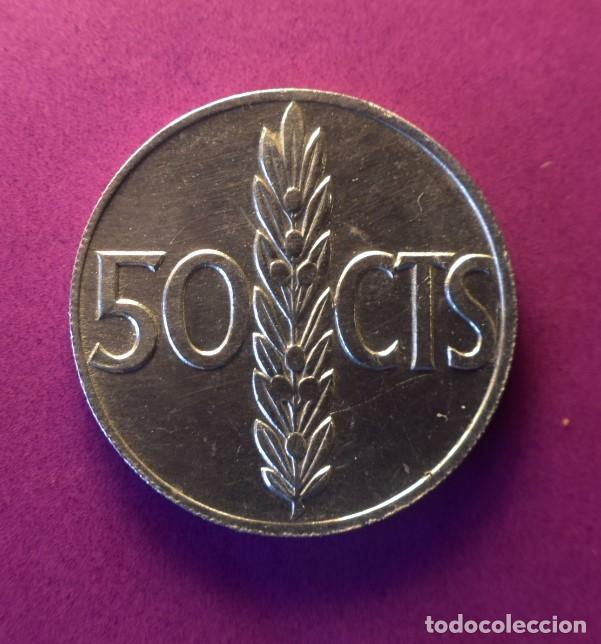 Monedas Franco: Moneda 50 centimos 1966 - Foto 2
