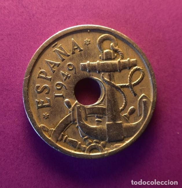 Monedas Franco: Moneda 50 centimos 1949 estrella 56 - Foto 2
