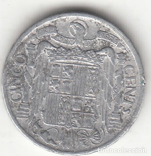 Monedas Franco: FRANCO: 5 CENTIMOS 1941 - Foto 2