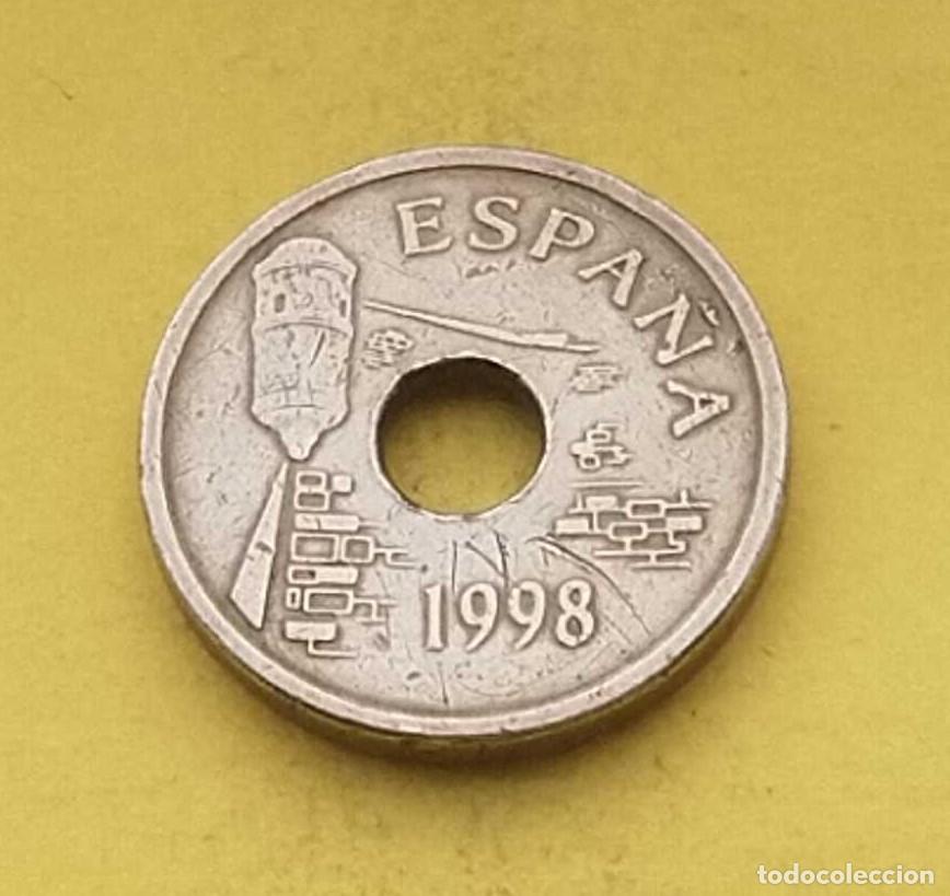 Monedas Franco: moneda 25 pesetas 1998 - Foto 2