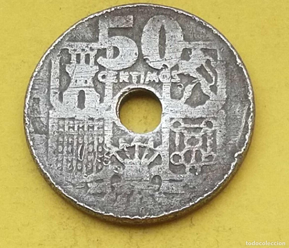 Monedas Franco: moneda 50 c&eacute;ntimos 1949 - Foto 2