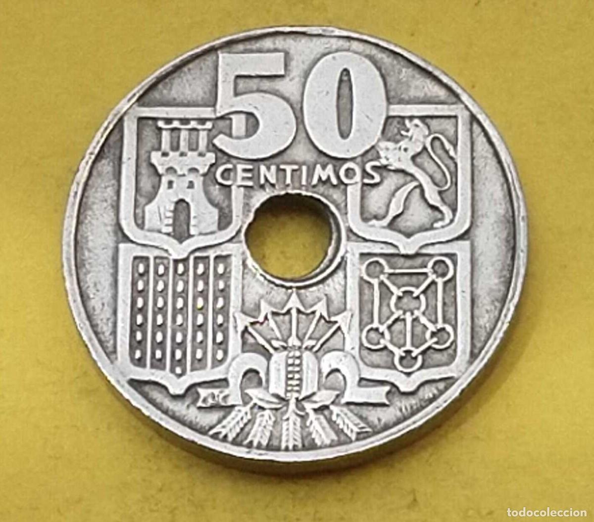 Monedas Franco: moneda 50 c&eacute;ntimos 1963 estrella 64 - Foto 2