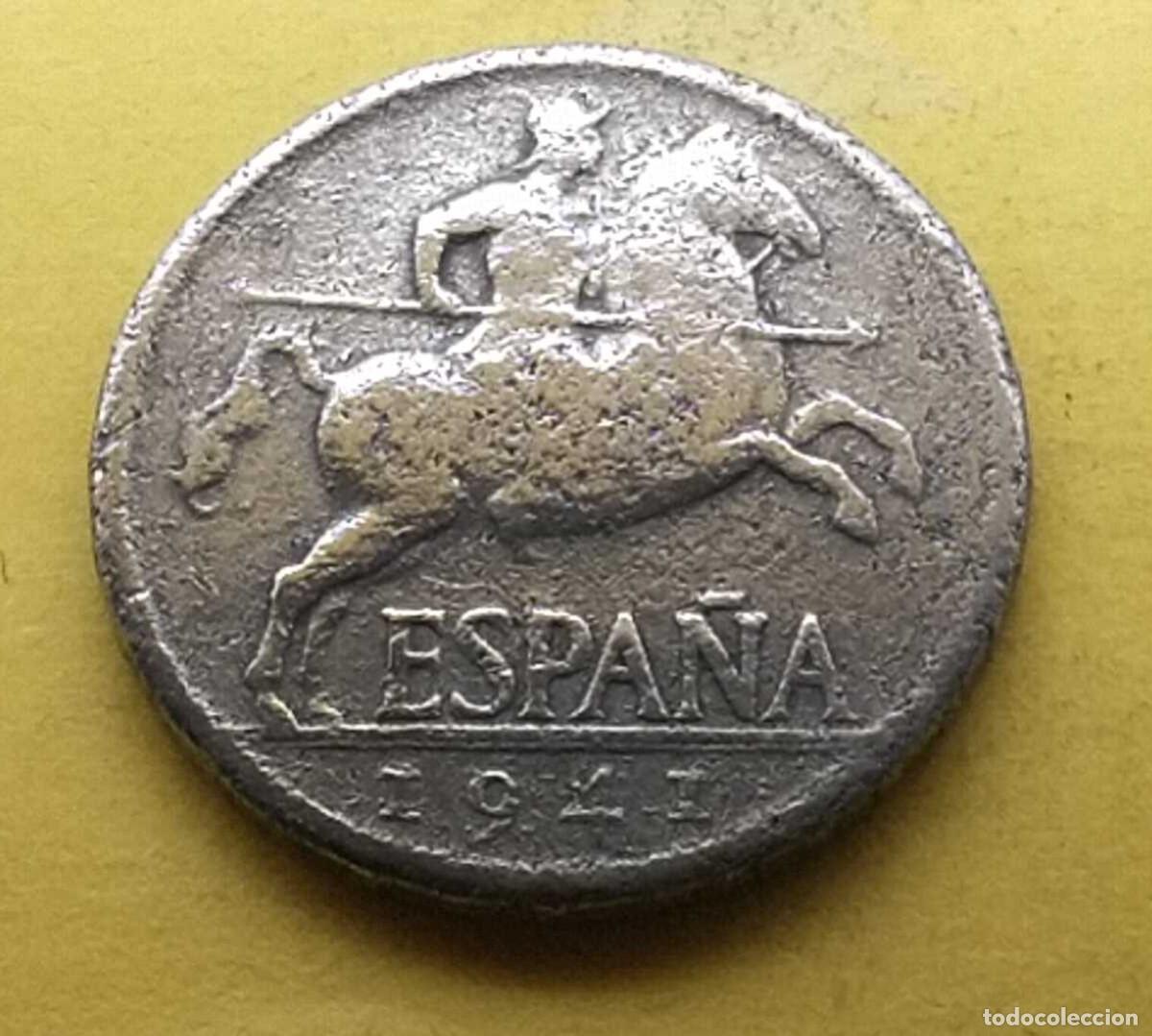 Monedas Franco: moneda 5 c&eacute;ntimos 1941 - Foto 1