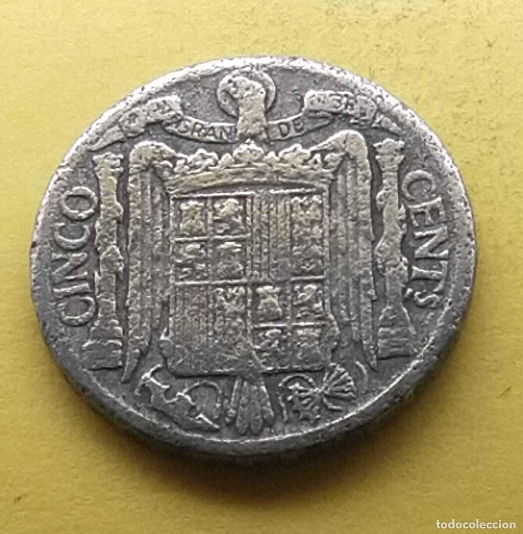 Monedas Franco: moneda 5 c&eacute;ntimos 1941 - Foto 2
