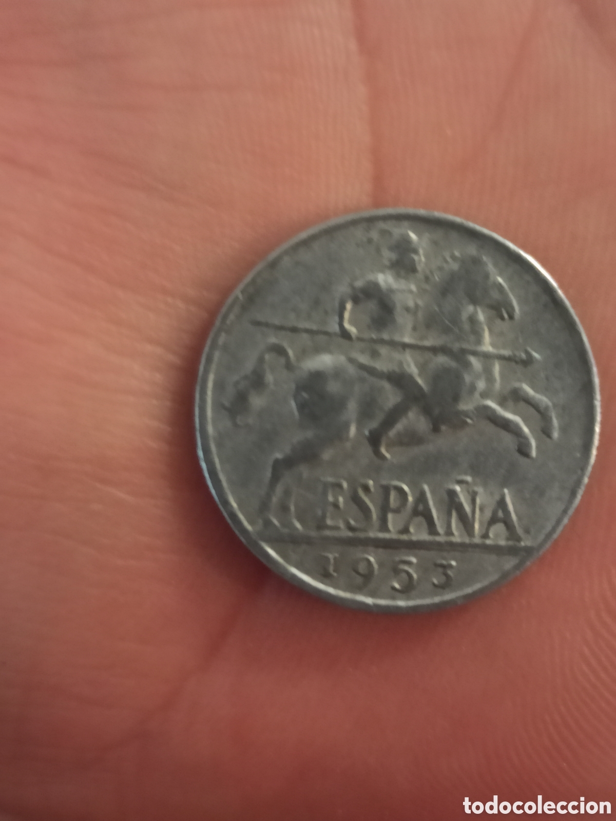 Monedas Franco: Moneda Diez c&eacute;ntimos 1953 Aluminio - Foto 1
