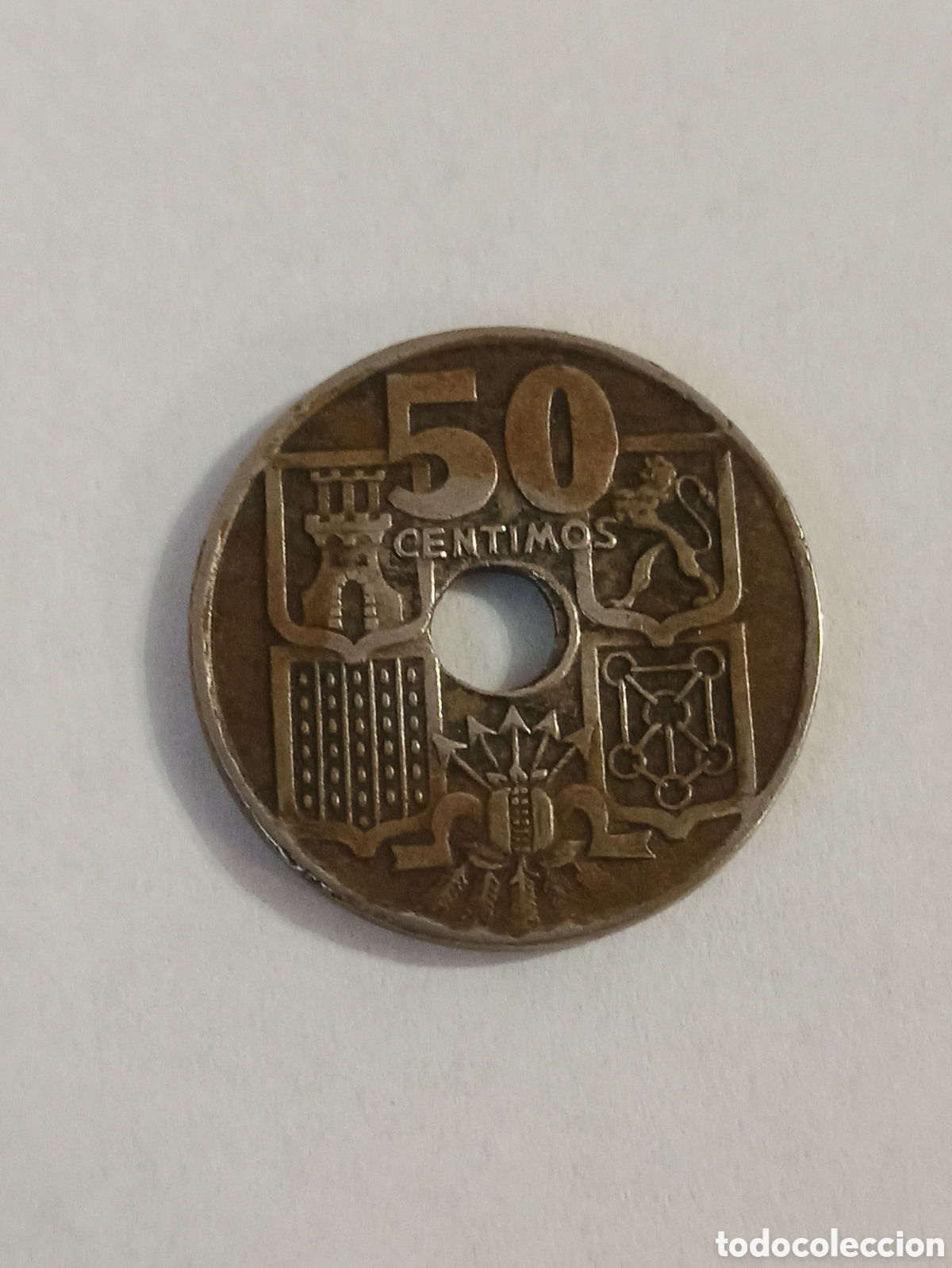 Monedas Franco: Moneda 50 c&eacute;ntimos 1949 - Foto 2