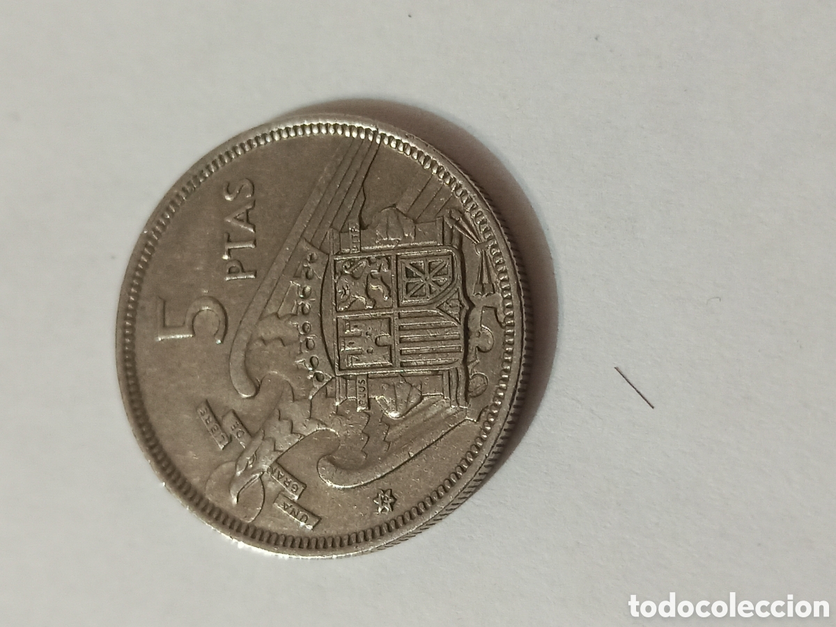 Monedas Franco: 5 pesetas 1957 *75 - Foto 1