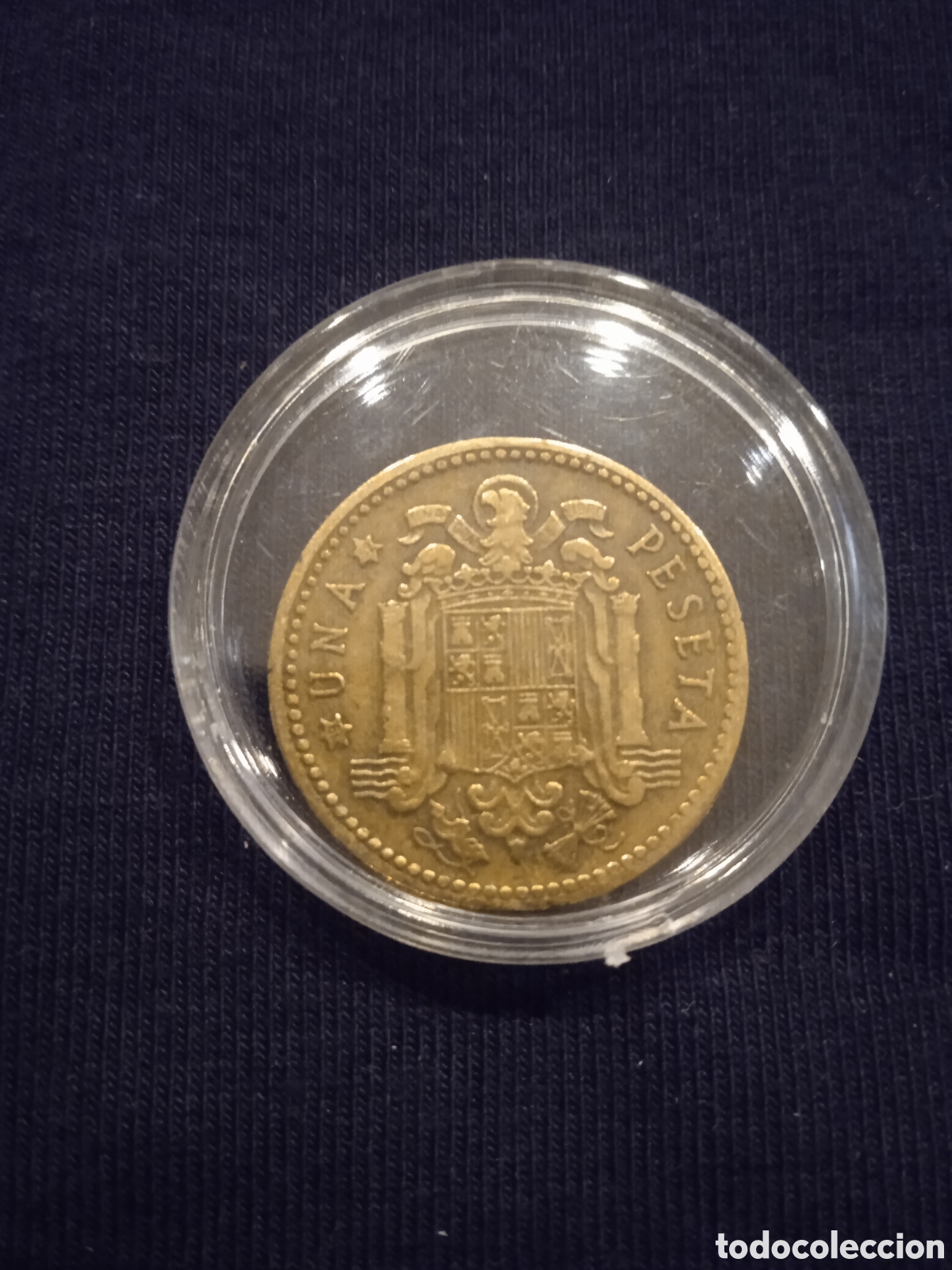 Monedas Franco: Moneda 1 peseta a&ntilde;o 1947 - Foto 1