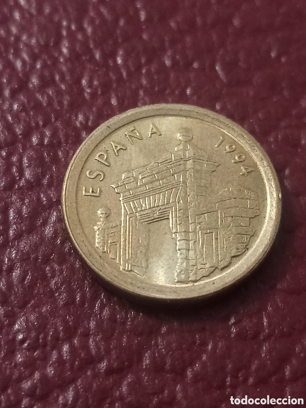 Monedas Franco: Moneda 5 pesetas Arag&oacute;n 1994 - Foto 2