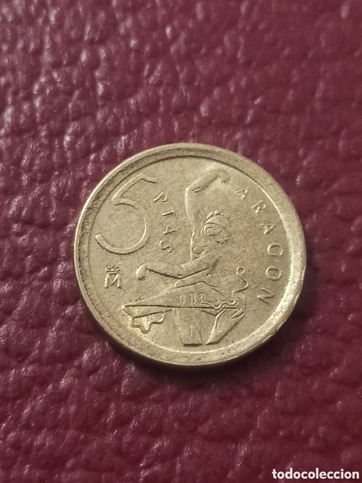 Monedas Franco: Moneda 5 pesetas Arag&oacute;n 1994 - Foto 1